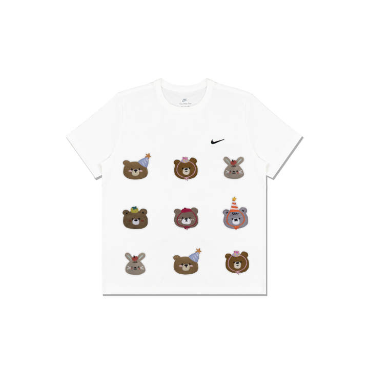 Nike Nike Sportswear T Shirts Men's White Crew Neck Moderate