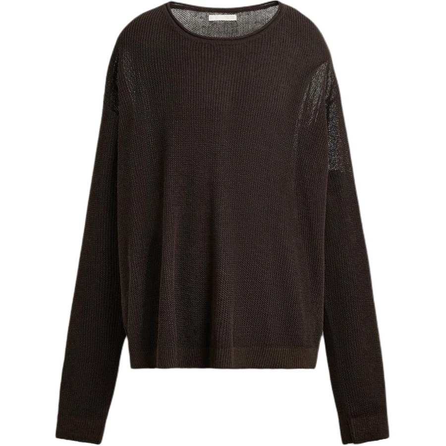 ZARA Knitwear Men's Brown Crew Neck Moderate Other