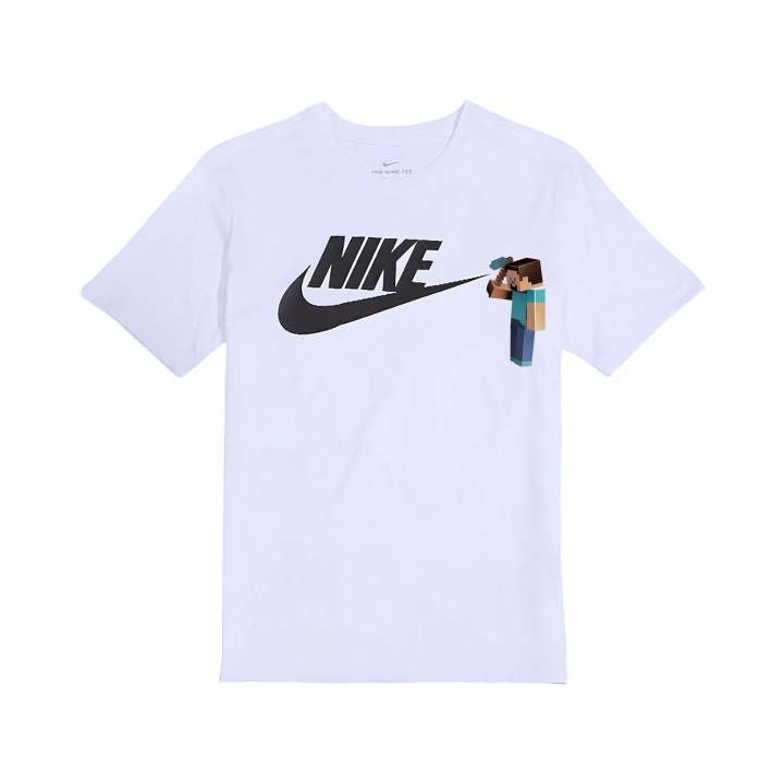 Nike Nike T Shirts Unisex White Crew Neck Moderate Straight Fit