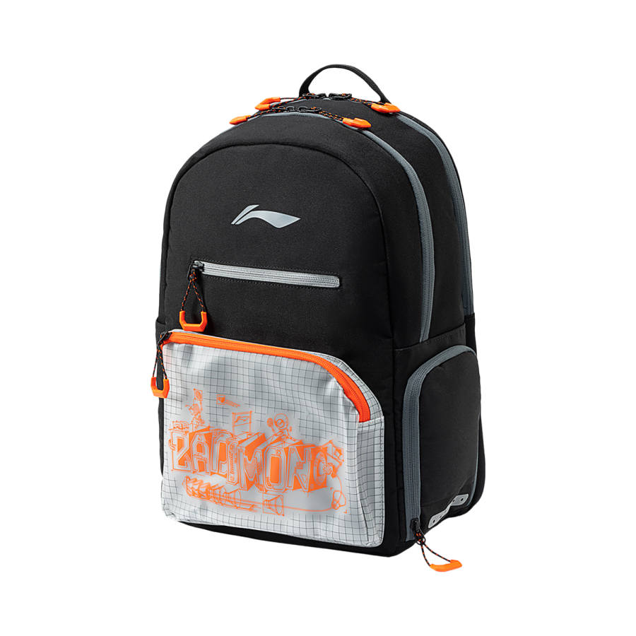 Li-Ning Li Ning Polyester Backpack Regular Unisex Black