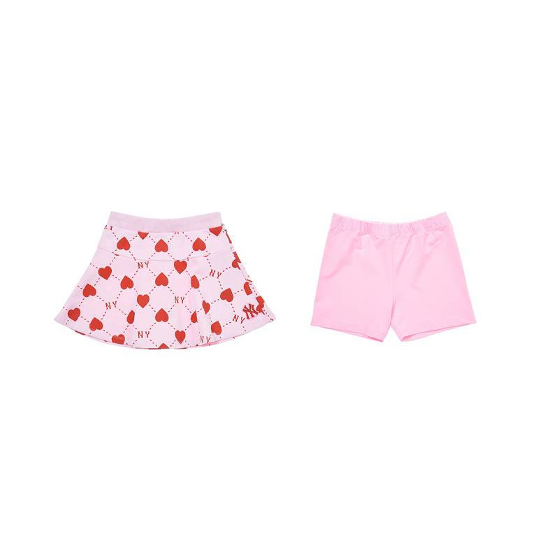 MLB KIDS New York Yankees Heart Skirt Children Aged 3 7 Years Old 2 Piece Set