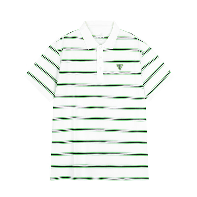 361° Polo Shirts Men's Feather White Polo Collar Moderate Straight Fit