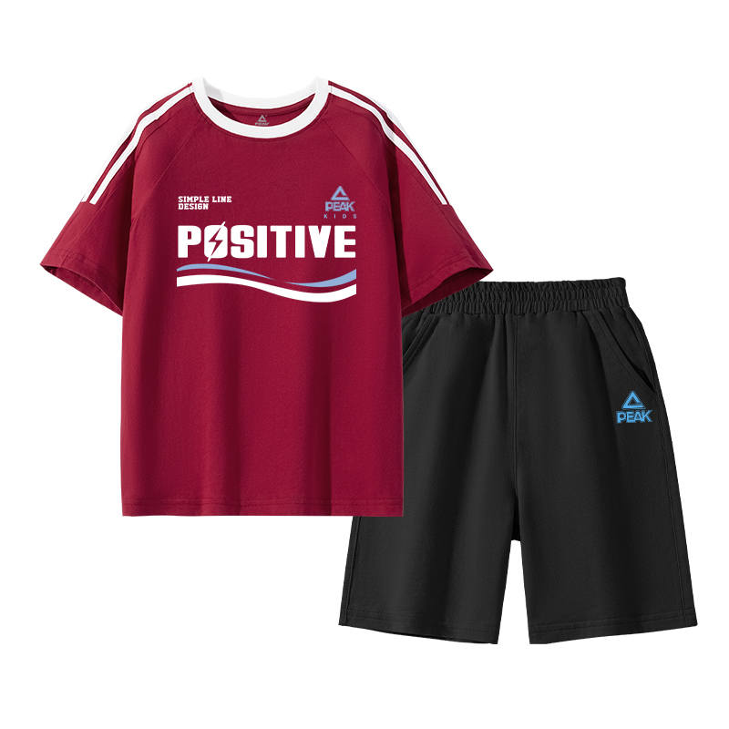 PEAK Kids Casual Sportswear Crew Neck Thin