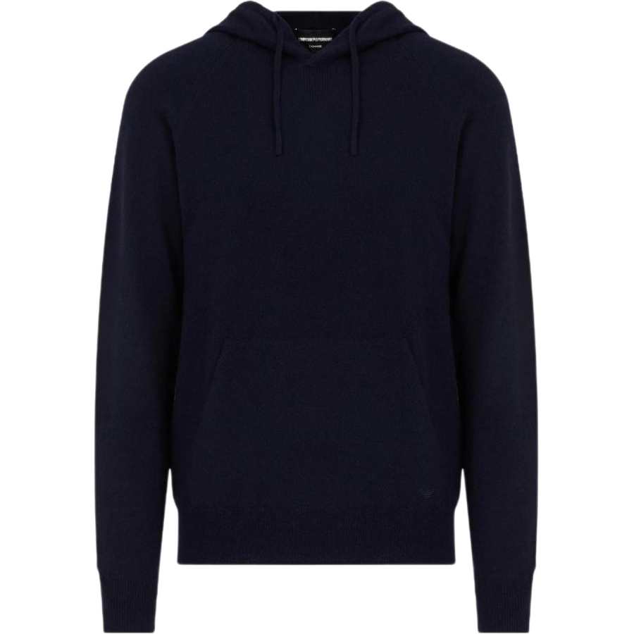 EMPORIO ARMANI FW22 Cashmere Sweater Men's Navy Blue