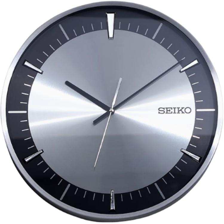 SEIKO SEIKO Quartz Movement Metal Wall Clock Unisex Silver