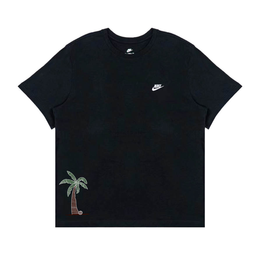 Nike Nike Sportswear Letter Logo Embroidery Small Hook Print Crew Neck Short Sleeved T Shirts Men's