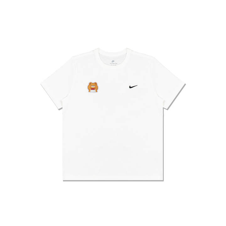 Nike Nike T Shirts Men's White Crew Neck Moderate Straight Fit