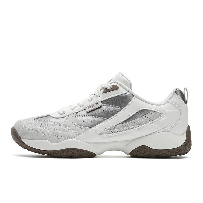 FILA FOUNTAIN Shoes Abrasion Resistant Low top Casual Shoes Women's White Silver