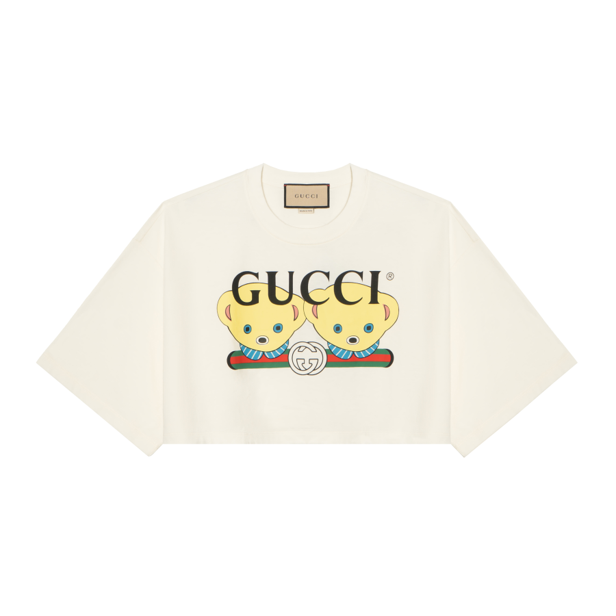 GUCCI Regular Sleeve T Shirt Women's White
