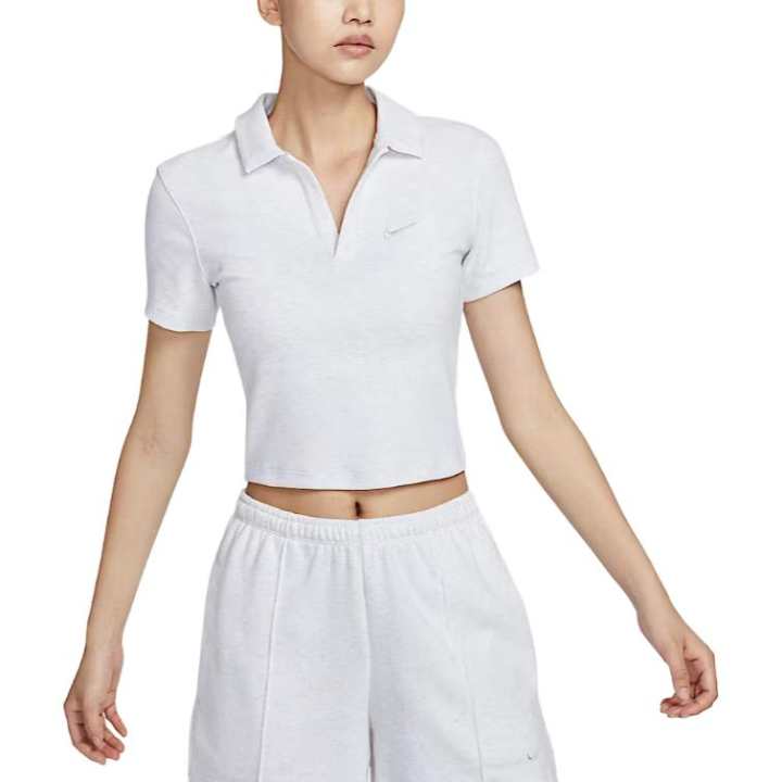 Nike Nike T Shirts Women's White Lapel Moderate Other