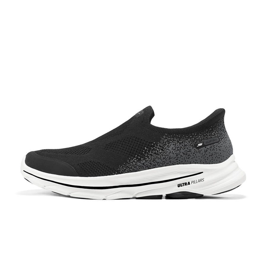 Skechers Go Walk 8 Cushioning Breathable Support Balance Lightweight Height Increasing Casual Shoes Men's Black White