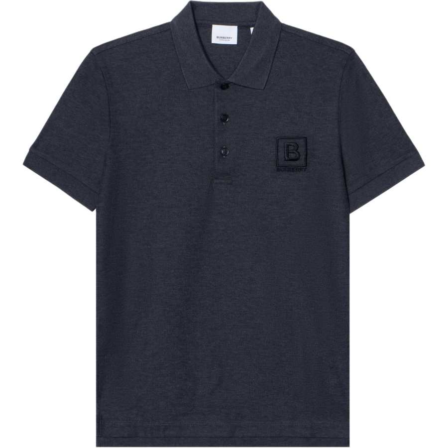 Burberry Men Cotton With Spandex Short Sleeve Polo Black
