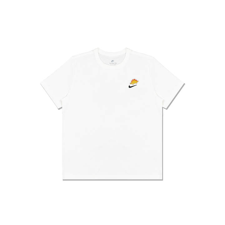 Nike Nike Sportswear T Shirts Men's White Crew Neck Moderate Straight Fit