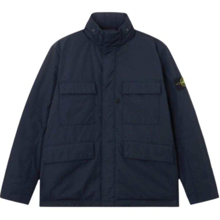 STONE ISLAND STONE ISLAND Logo Patch Zip Up Padded Jacket