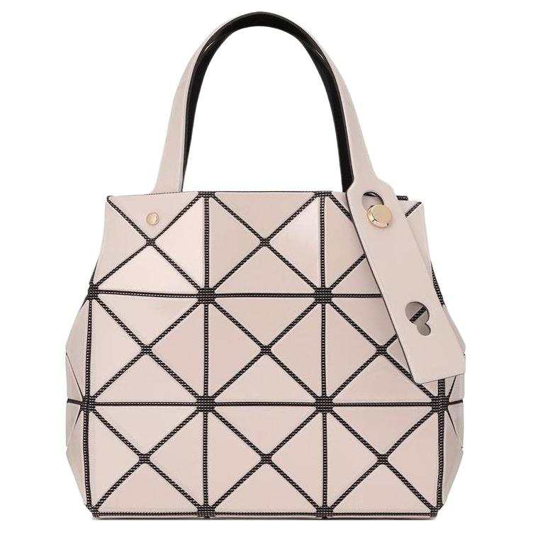 ISSEY MIYAKE CARAT Nylon Handbag Women's Cream