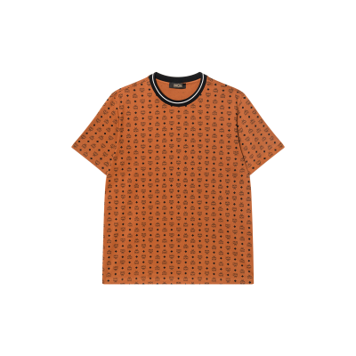 MCM SS23 T Shirt Men's Red Brown