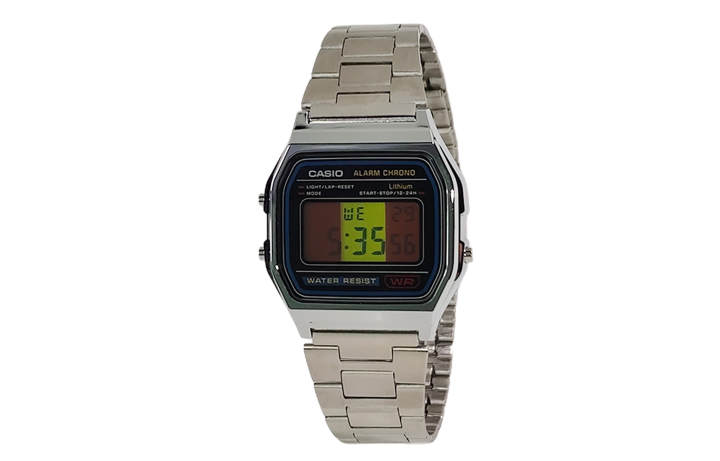 CASIO CASIO Custom Collection Quartz Movement Stainless Steel Strap Watch Unisex Black Dial