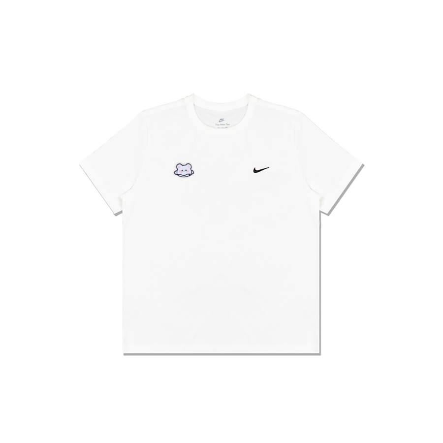 Nike Nike Sportswear T Shirts Men's White Crew Neck Moderate Straight Fit