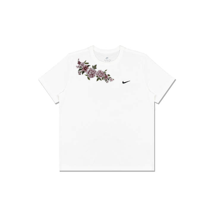 Nike Nike Sportswear T Shirts Men's White Crew Neck Moderate Straight Fit