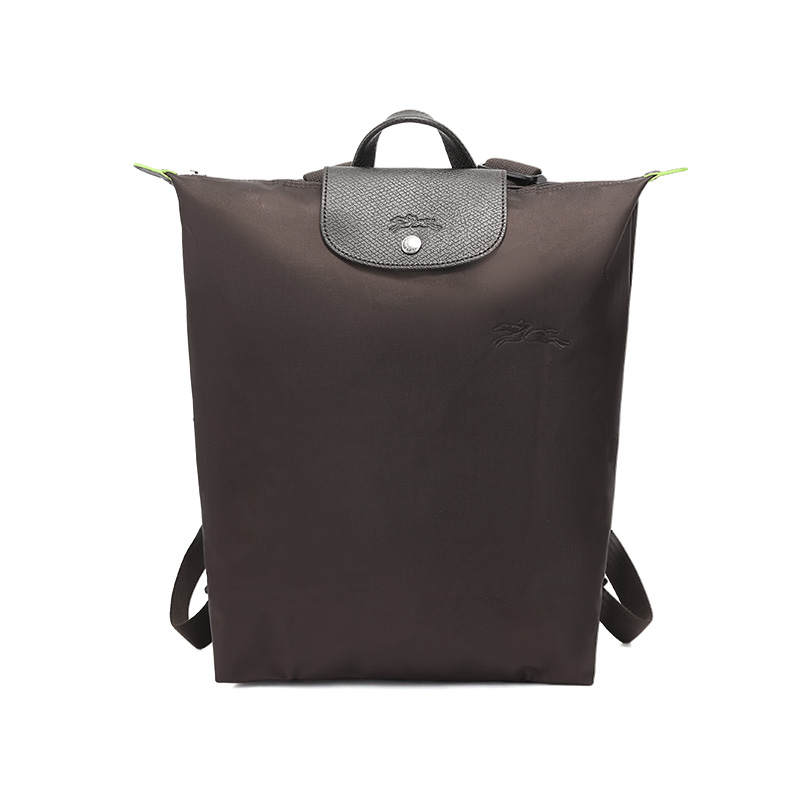 LONGCHAMP Le Pliage Green Recycled Canvas Carry Backpack Regular Women's Mocha