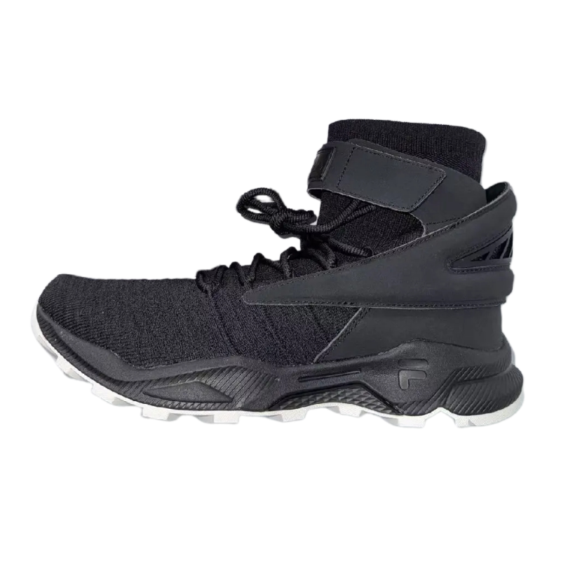 FILA FUSION Abrasion Resistant High top Casual Shoes Men's Black