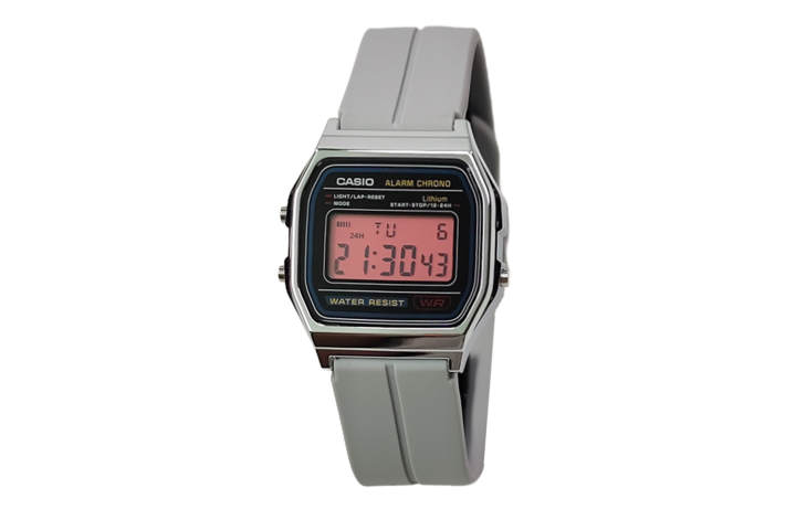 CASIO CASIO Custom Collection Quartz Movement Silicone Strap Watch Unisex Black Dial