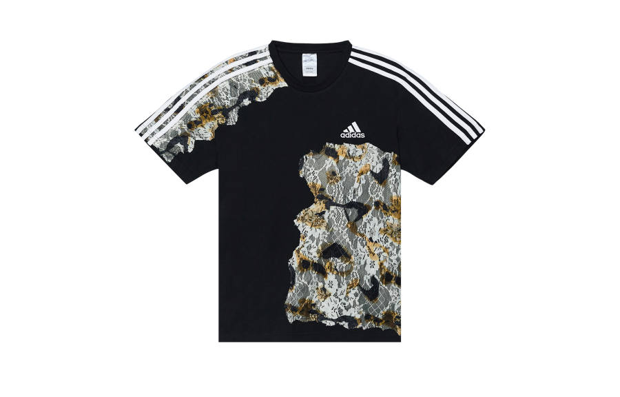 Adidas Adidas 811 Manufacturing, Burning Open Country T Shirt Unisex Black Umber White