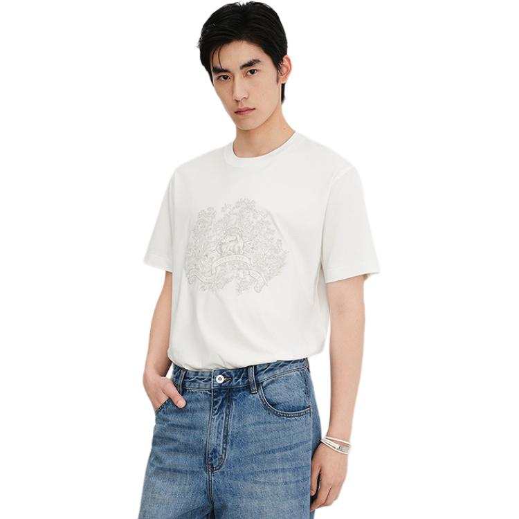 PEACEBIRD MEN Heavyweight Loose Fit Short Sleeved T Shirts Men's