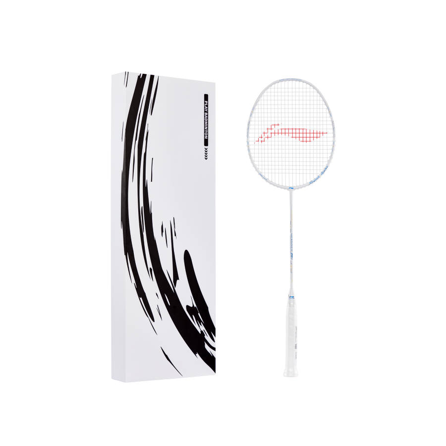 Li-Ning Li Ning WS79S Full Carbon Badminton Rackets Control Type All around Defense Advanced Level 675MM Unisex 5UG6 White