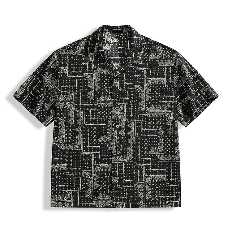 PEACEBIRD MEN Casual Shirts Full Print Jacquard Shirt Men's