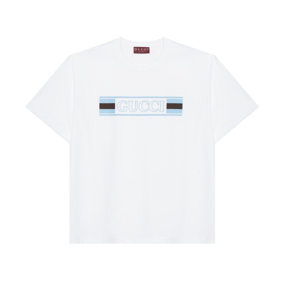 GUCCI Cotton Jersey T shirt With Print