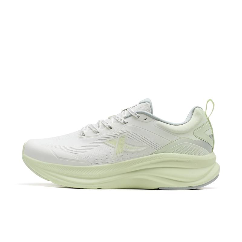 XTEP Abrasion Resistant Breathable Low top Casual Training City Commuting Running Shoes Women's Sail White Mist Green