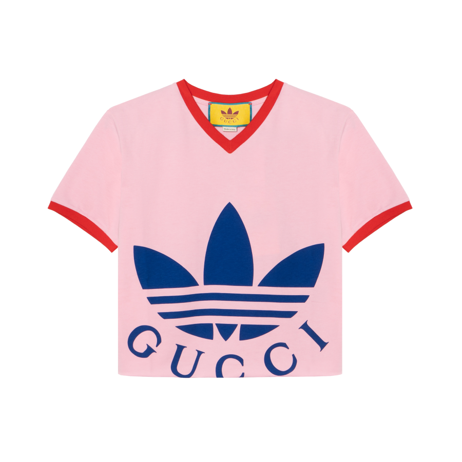 GUCCI x Adidas Originals GUCCI X ADIDAS SS22 Crop Top Women's Pink