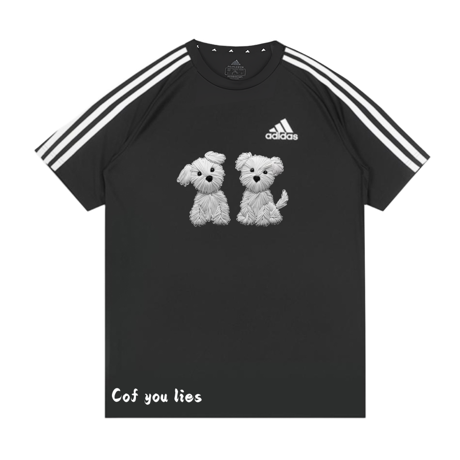 Adidas Adidas T Shirts Unisex Black Crew Neck Moderate Straight Fit