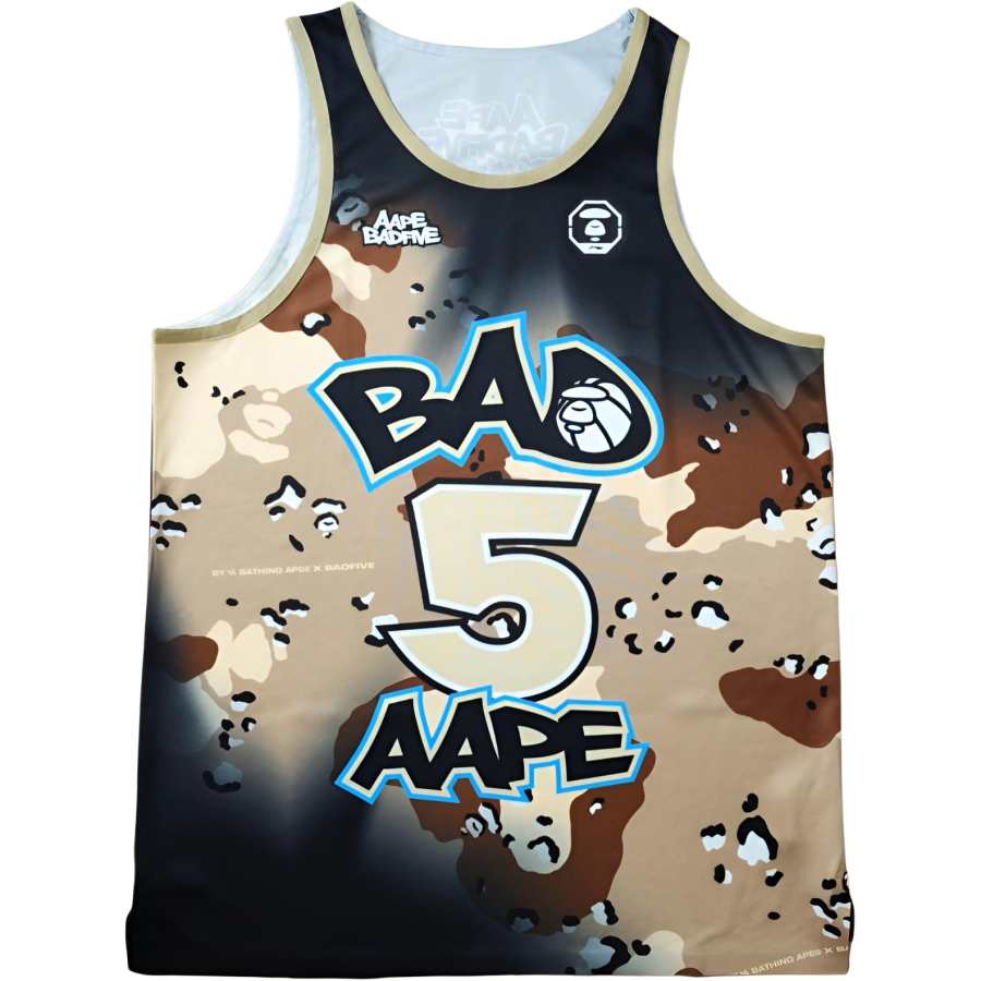 Li-Ning Li Ning x Aape Badfive Tank Top Men's Brown Camouflage