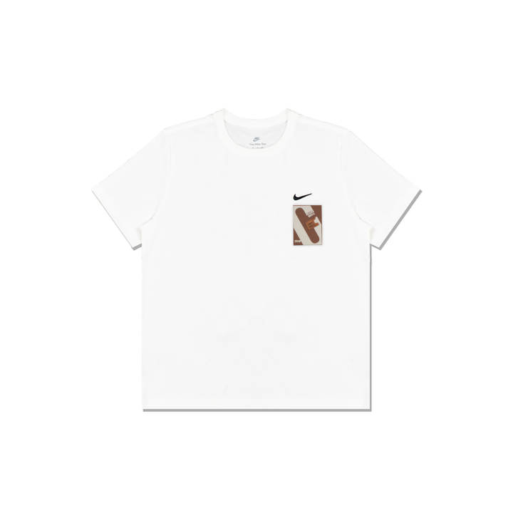 Nike Nike T Shirts Men's White Crew Neck Moderate Straight Fit