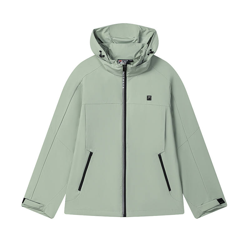 FILA WHITE Jackets Men's Emerald Green Hooded Moderate Other