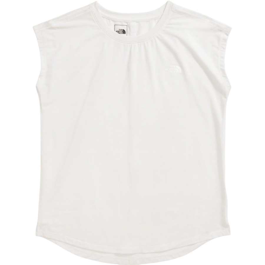 THE NORTH FACE T Shirts Women's White Crew Neck Moderate Straight Fit