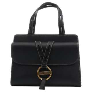 LOVE MOSCHINO Minimalist Fashion Leather Handbag Regular Unisex Black