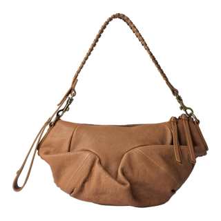 Vivienne Westwood Vivienne Westwood AGNES Smooth Grain Leather Croissant Bag Shoulder Bag Small Men's Khaki
