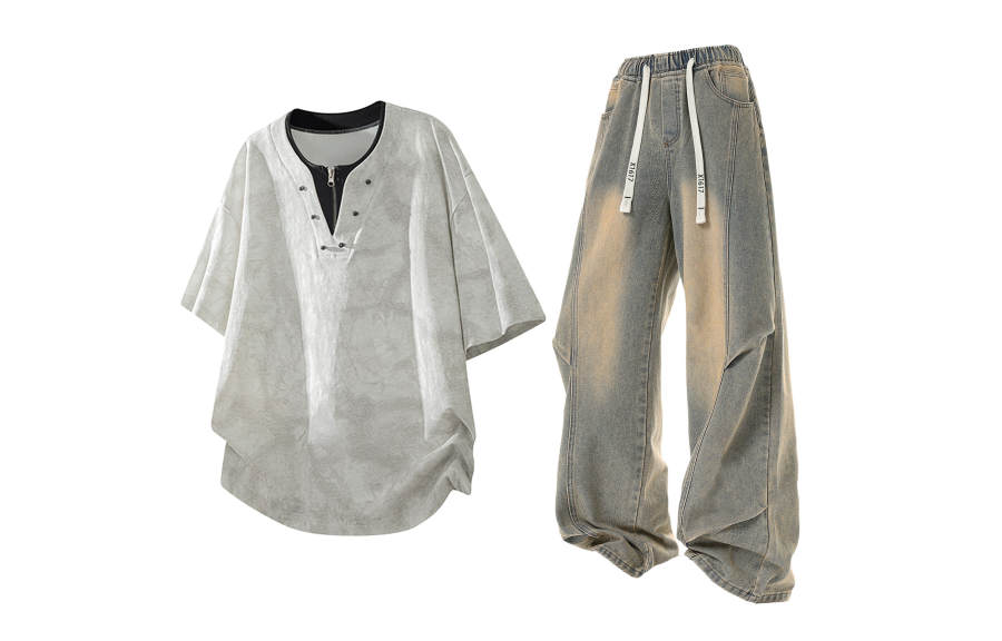 X1617 Casual Sportswear Unisex V Neck Moderate