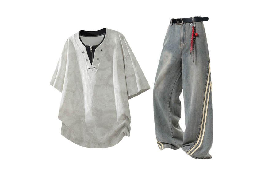 X1617 Casual Sportswear Unisex V Neck Moderate