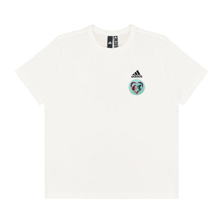 Adidas Adidas T Shirts Unisex White Crew Neck Moderate Straight Fit