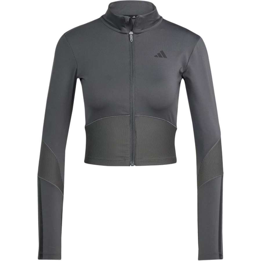 Adidas Adidas Hyperglam RIB ZIP THRU COVER UP Jacket Women's