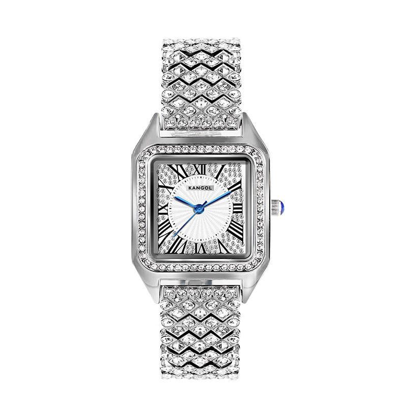 KANGOL Quartz Movement Metal Strap Watch Women's Watch White Dial Waterproof