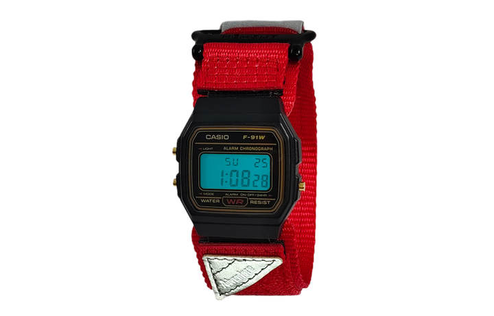 CASIO CASIO Custom Collection Quartz Movement Nylon Strap Watch Men's Watches Black Dial