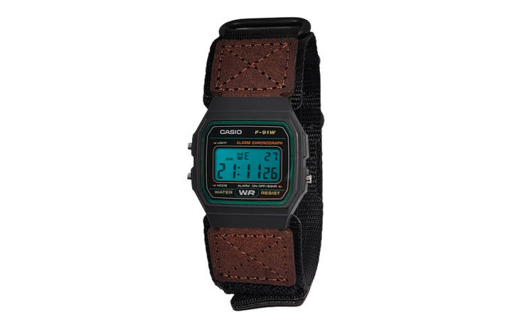CASIO CASIO Custom Collection Quartz Movement Nylon Strap Men's Watches Black Dial