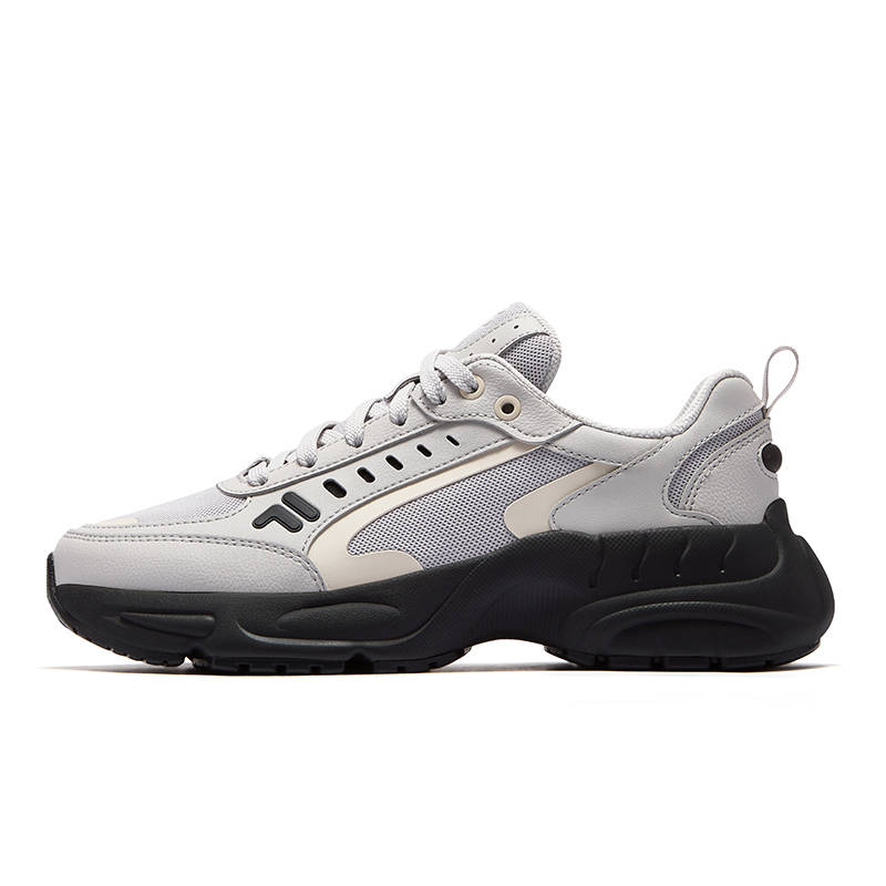 FILA FUSION RACEUP Abrasion Resistant Abrasion Resistant Low top Casual Shoes Women's Gray Black