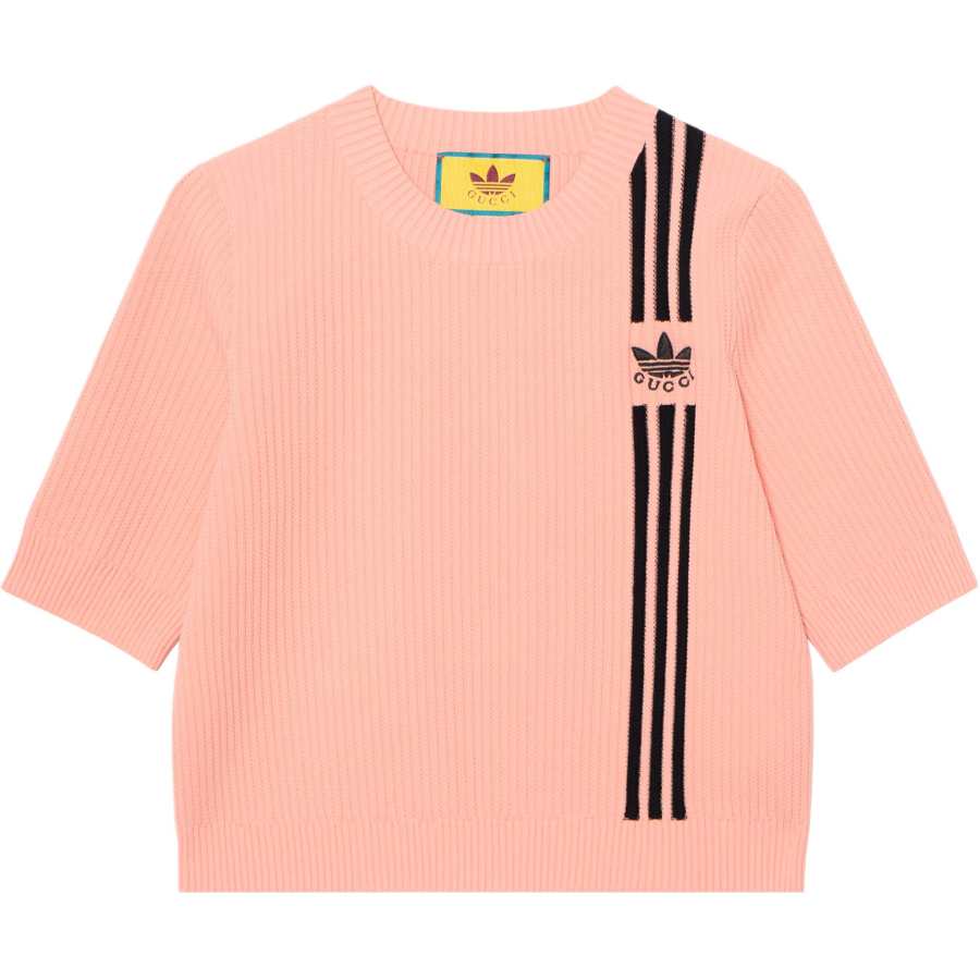 GUCCI x Adidas Originals GUCCI X ADIDAS Collection FW22 Crop Top Women's Pink