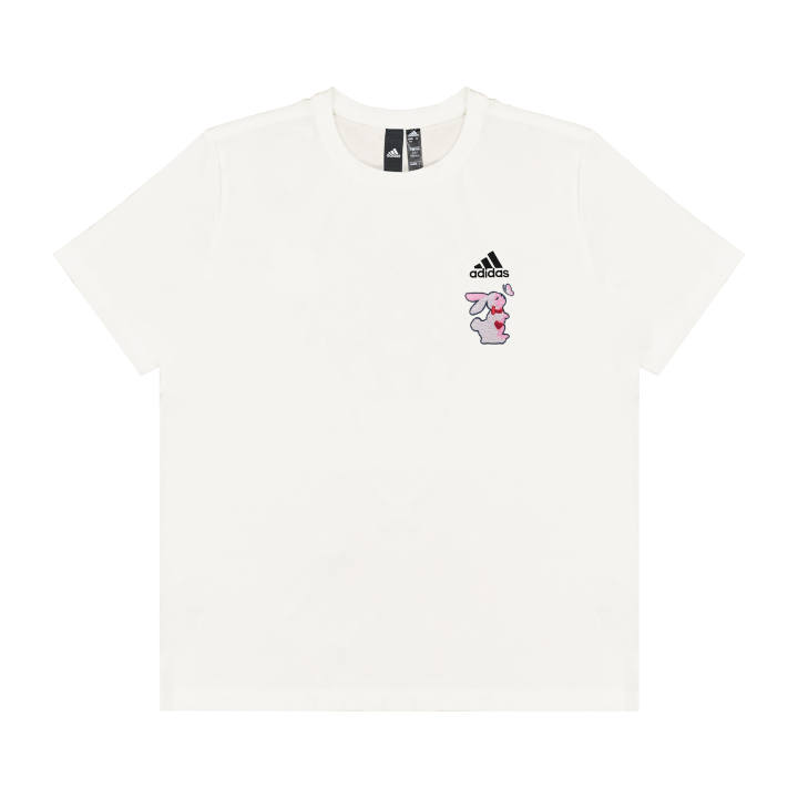Adidas Adidas T Shirts Unisex White Crew Neck Moderate Straight Fit